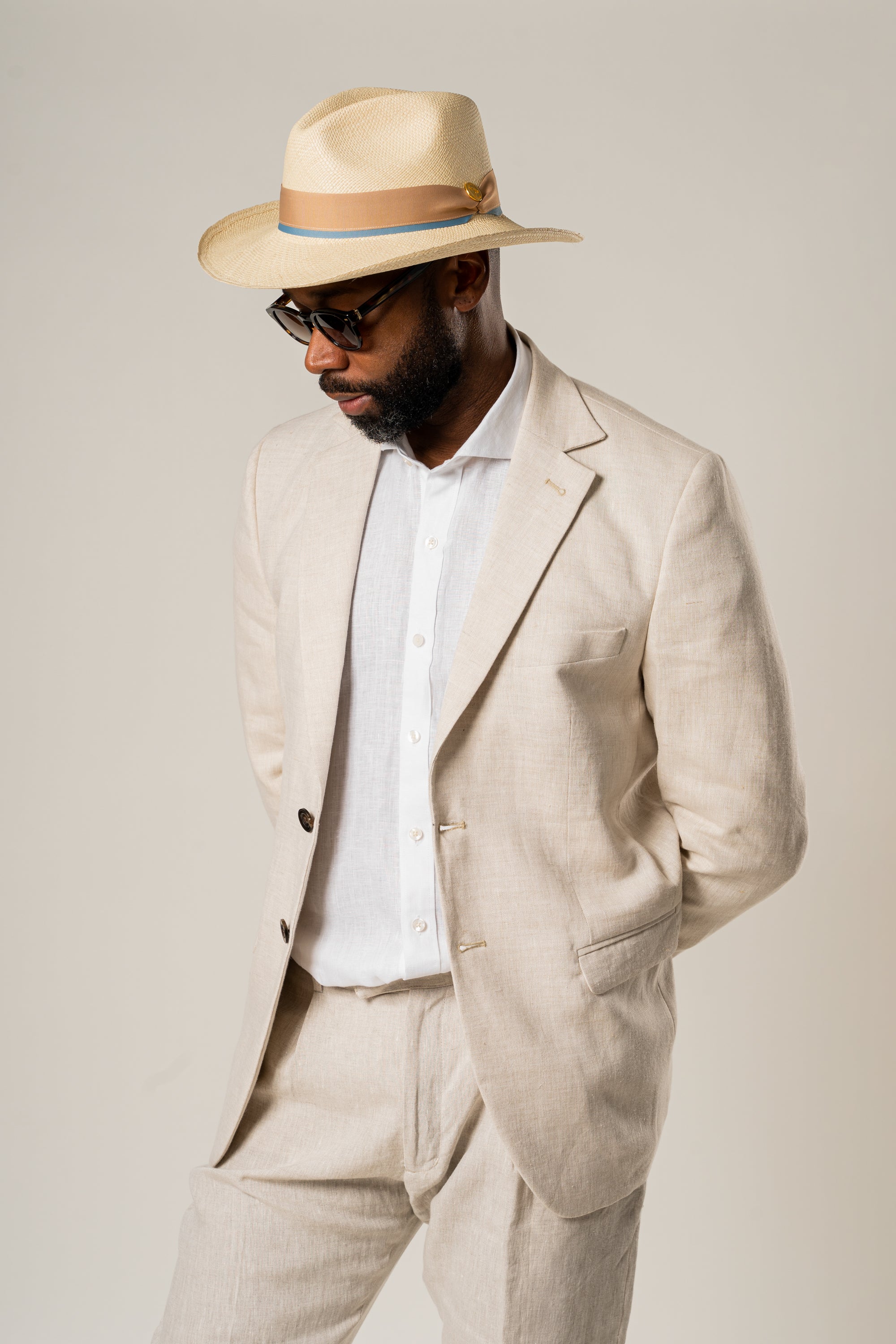 Blazer Negroni Natural 100% Lino