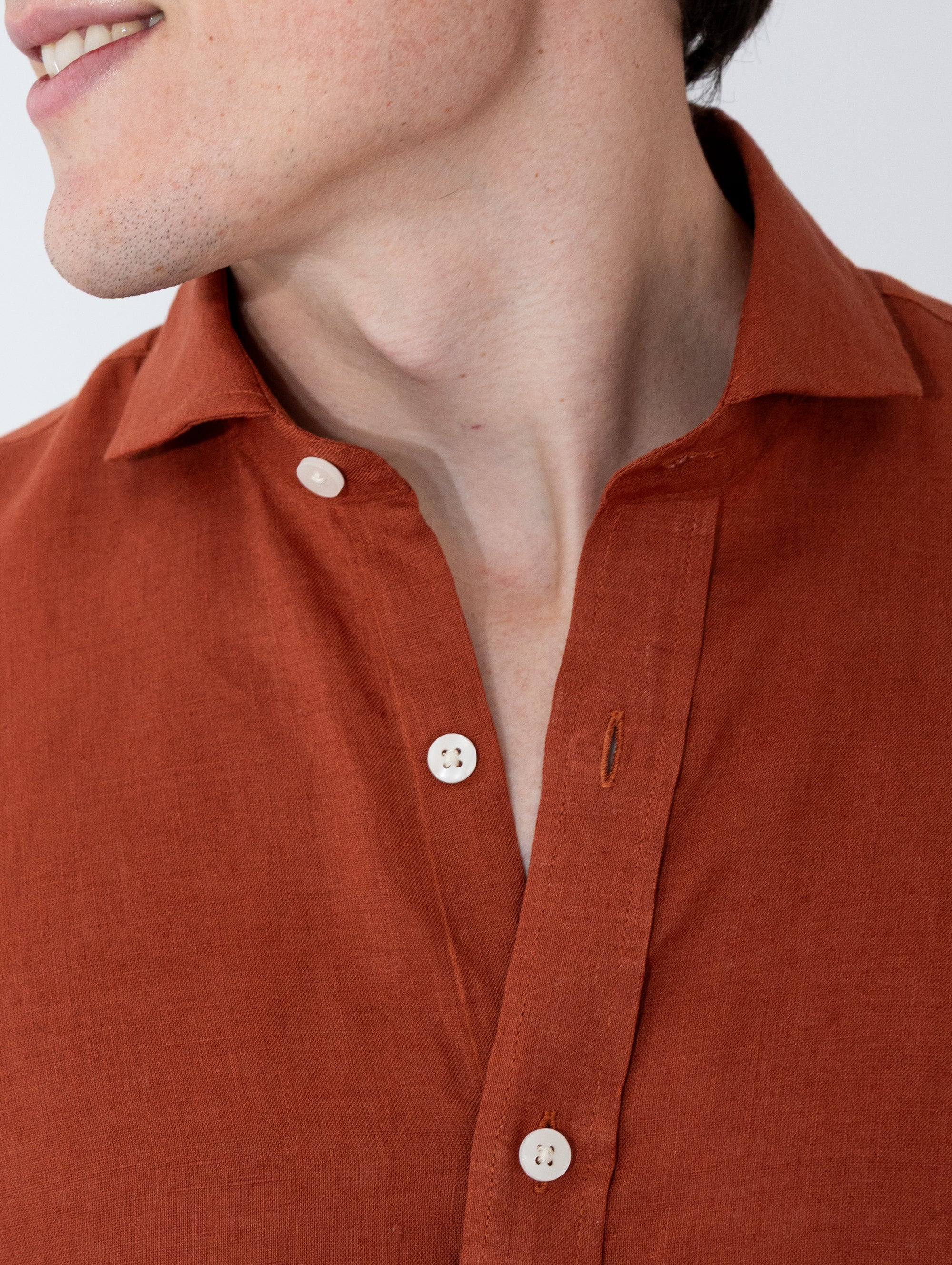 Camisas 100% Lino Cuello Francés- European Flax