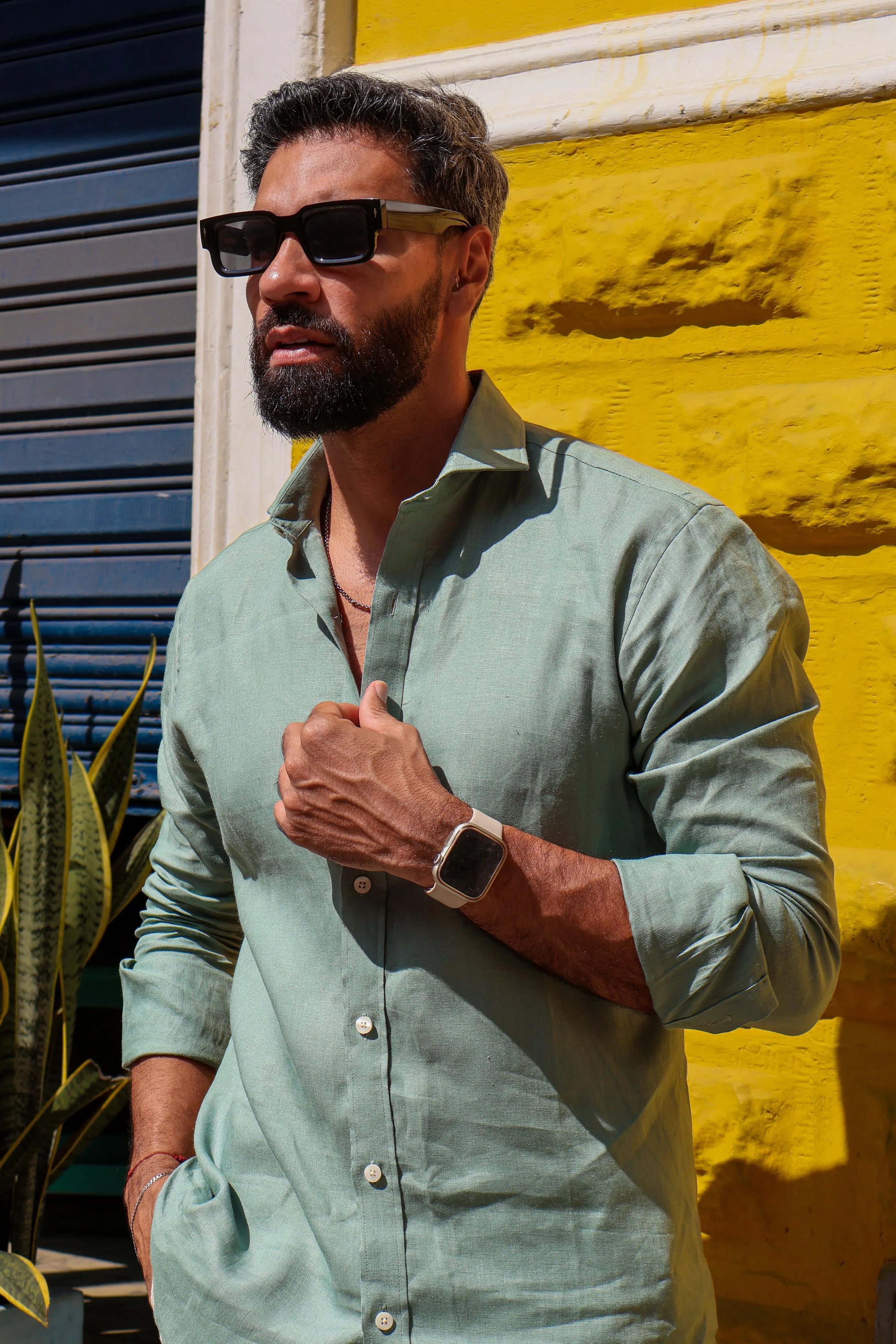 Camisas 100% Lino Cuello Francés- European Flax