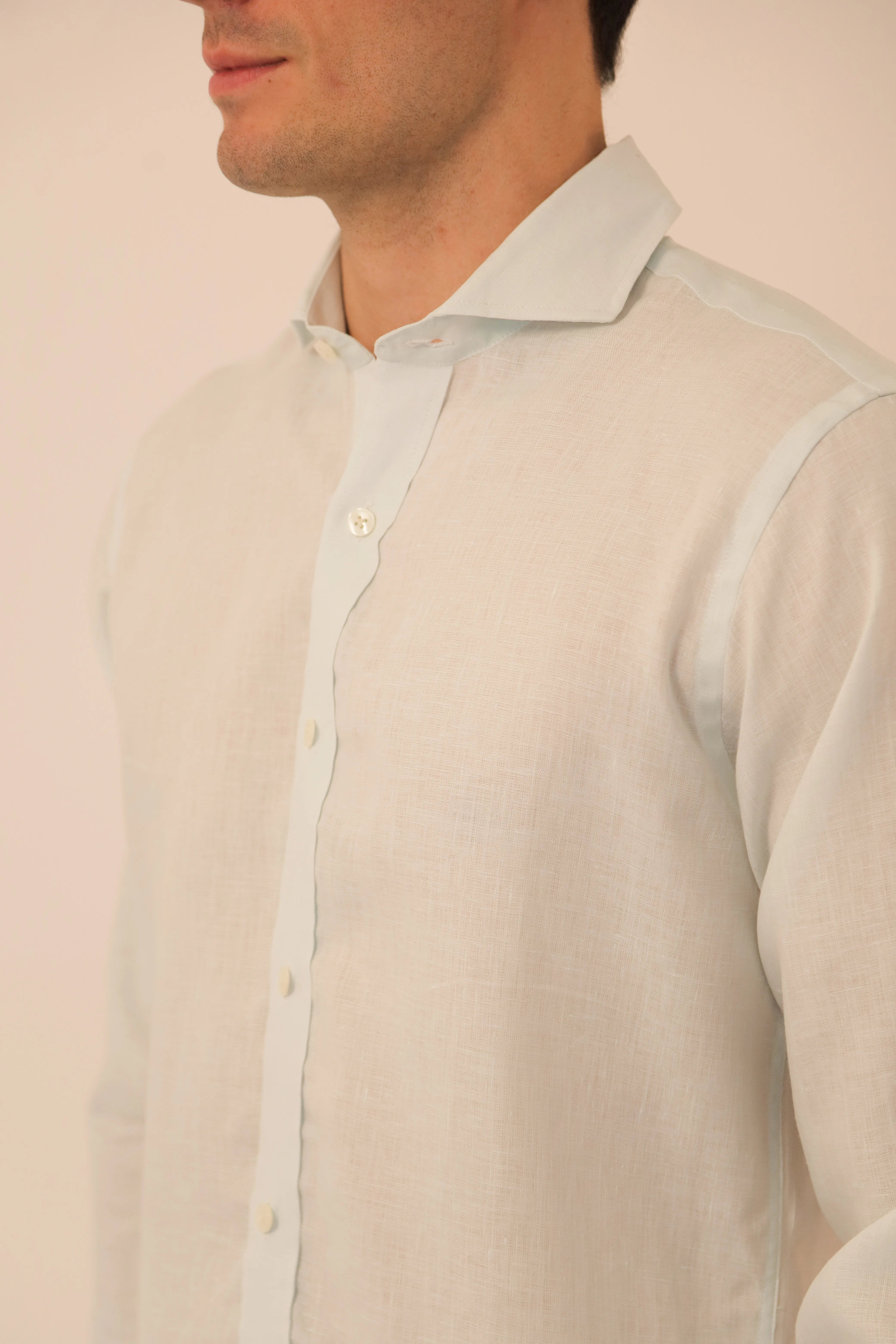 Camisas 100% Lino Cuello Francés- European Flax