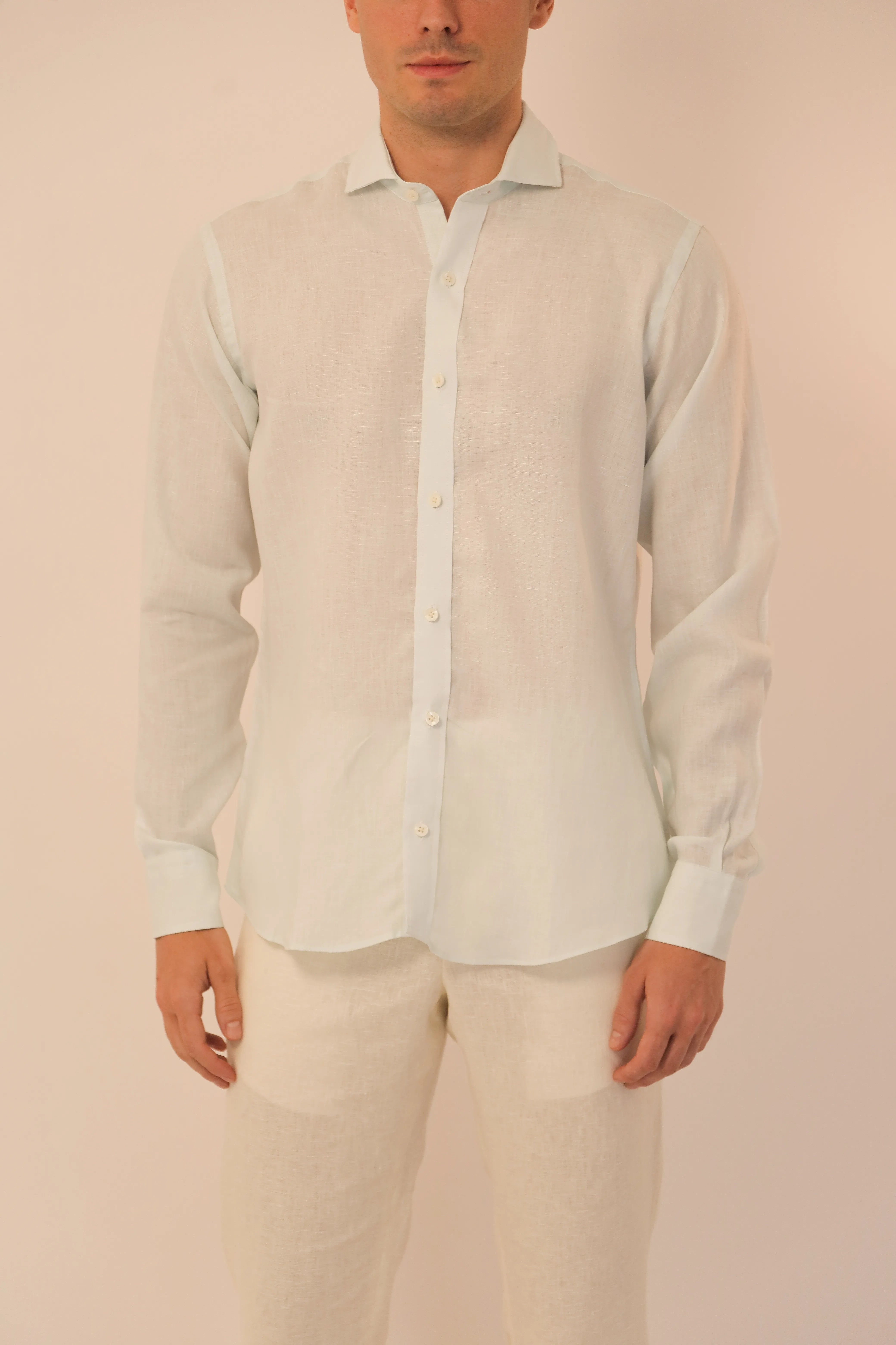 Camisas 100% Lino Cuello Francés- European Flax