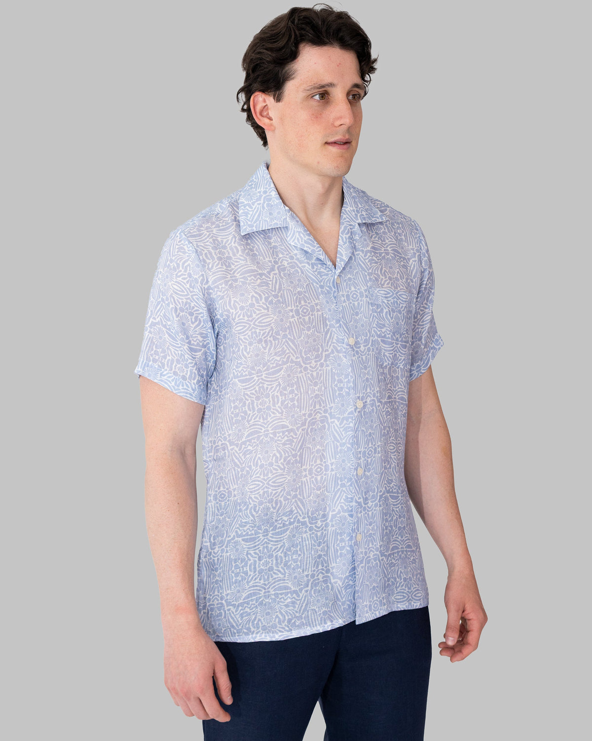 Camisas Cubanas Estampada Lavania