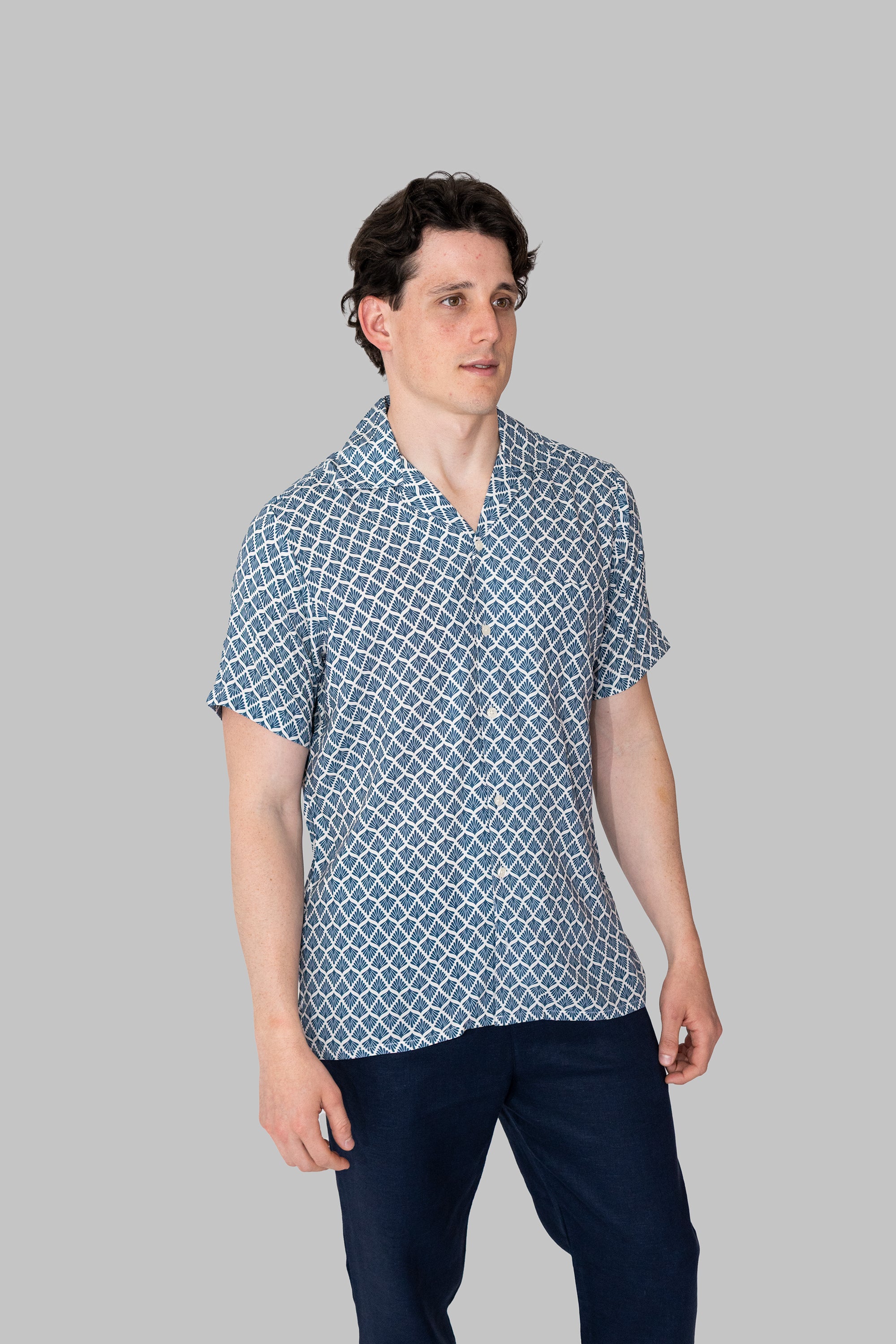 Camisas Ecovero Cubanas Estampada