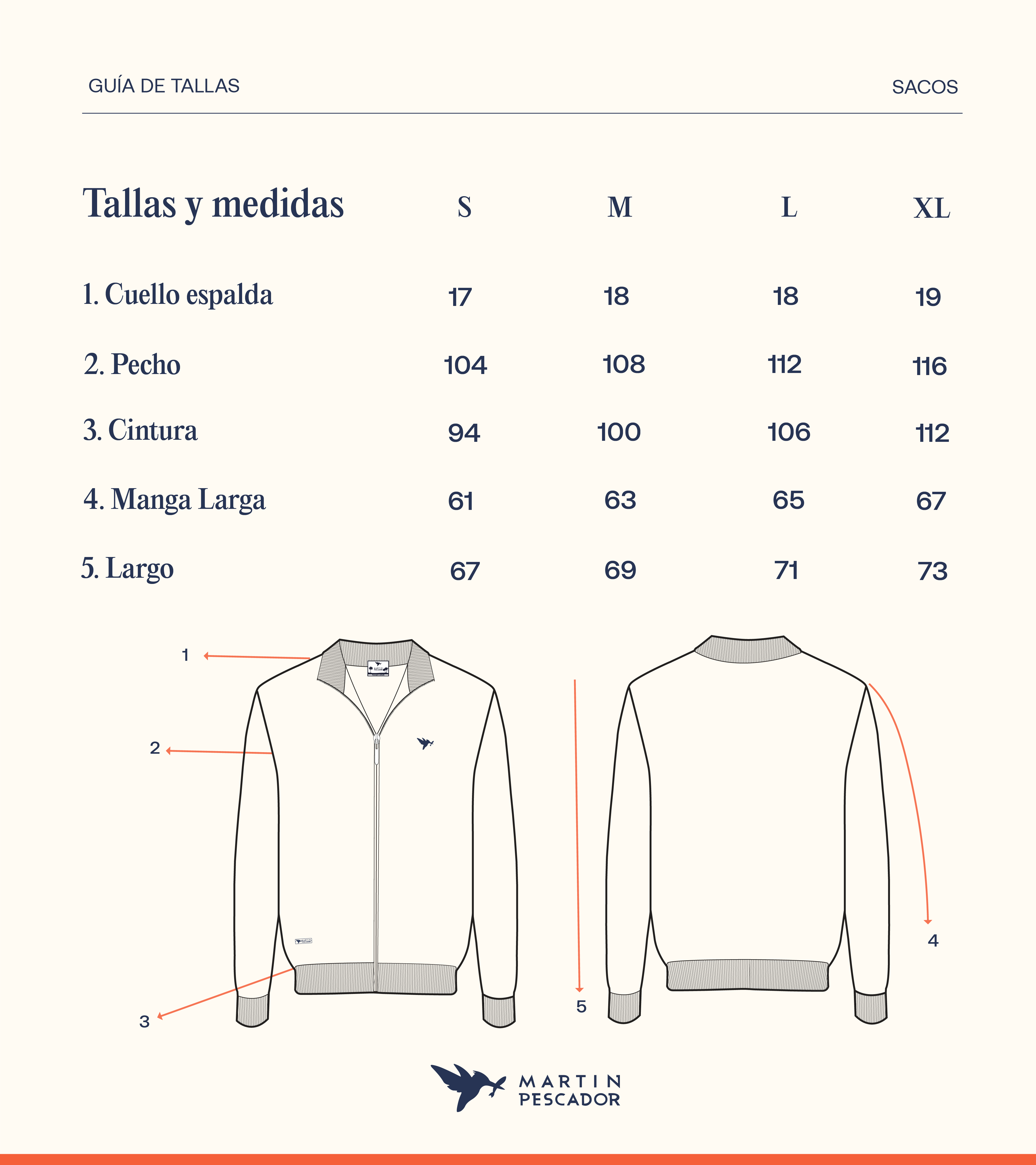 Guía de tallas