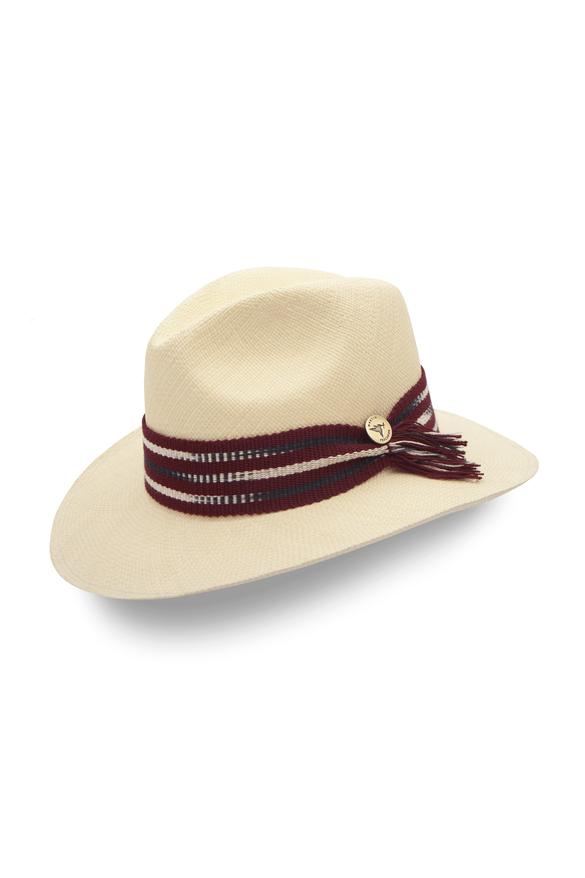 Sombreros Crema Fino Cinta Buena Vista Herraje Moneda