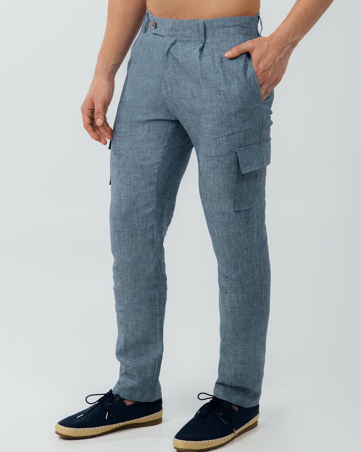 Pantalón Cargo 100% Lino European Flax