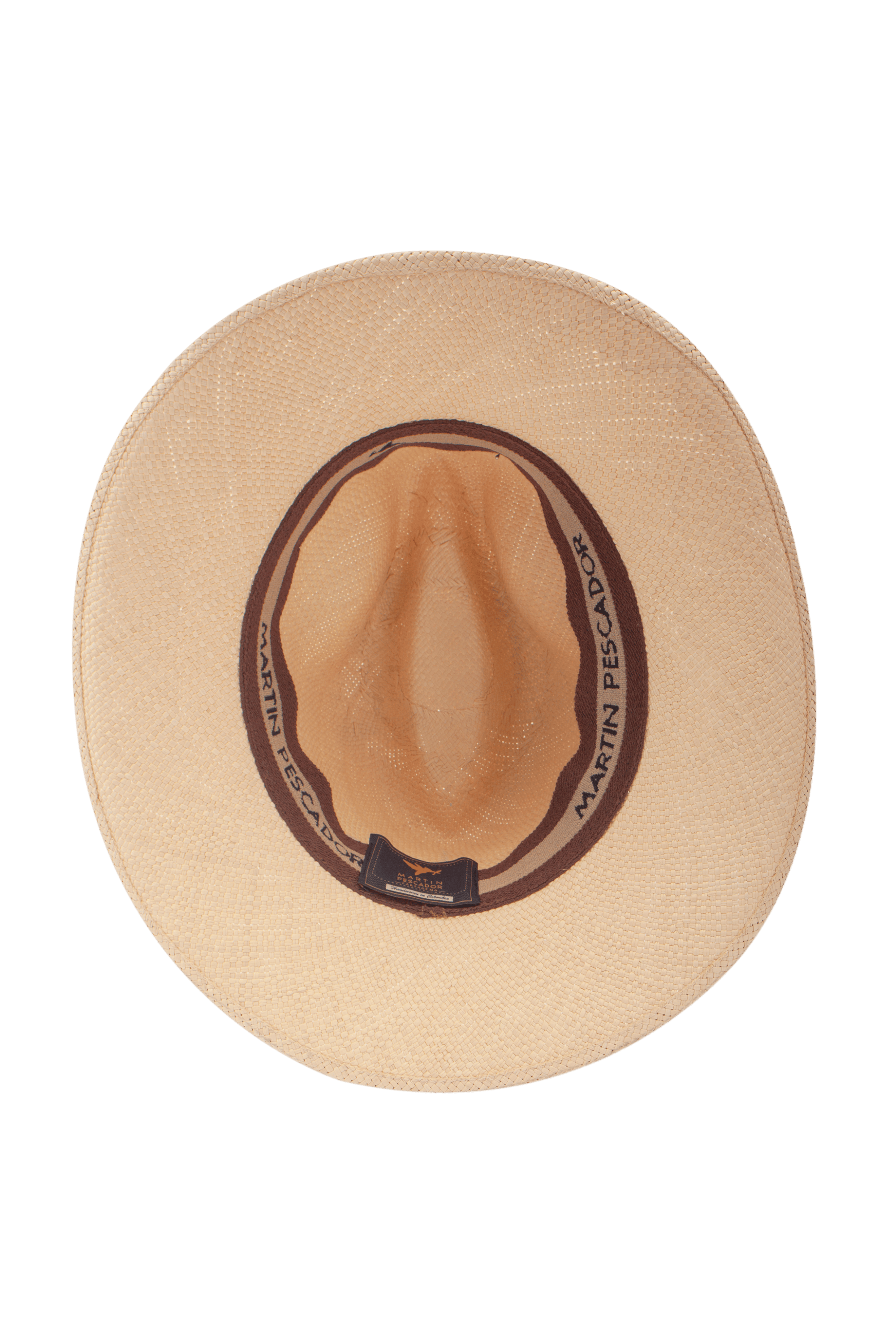 Sombreros Crema Fino Cinta Sencilla Herraje Moneda