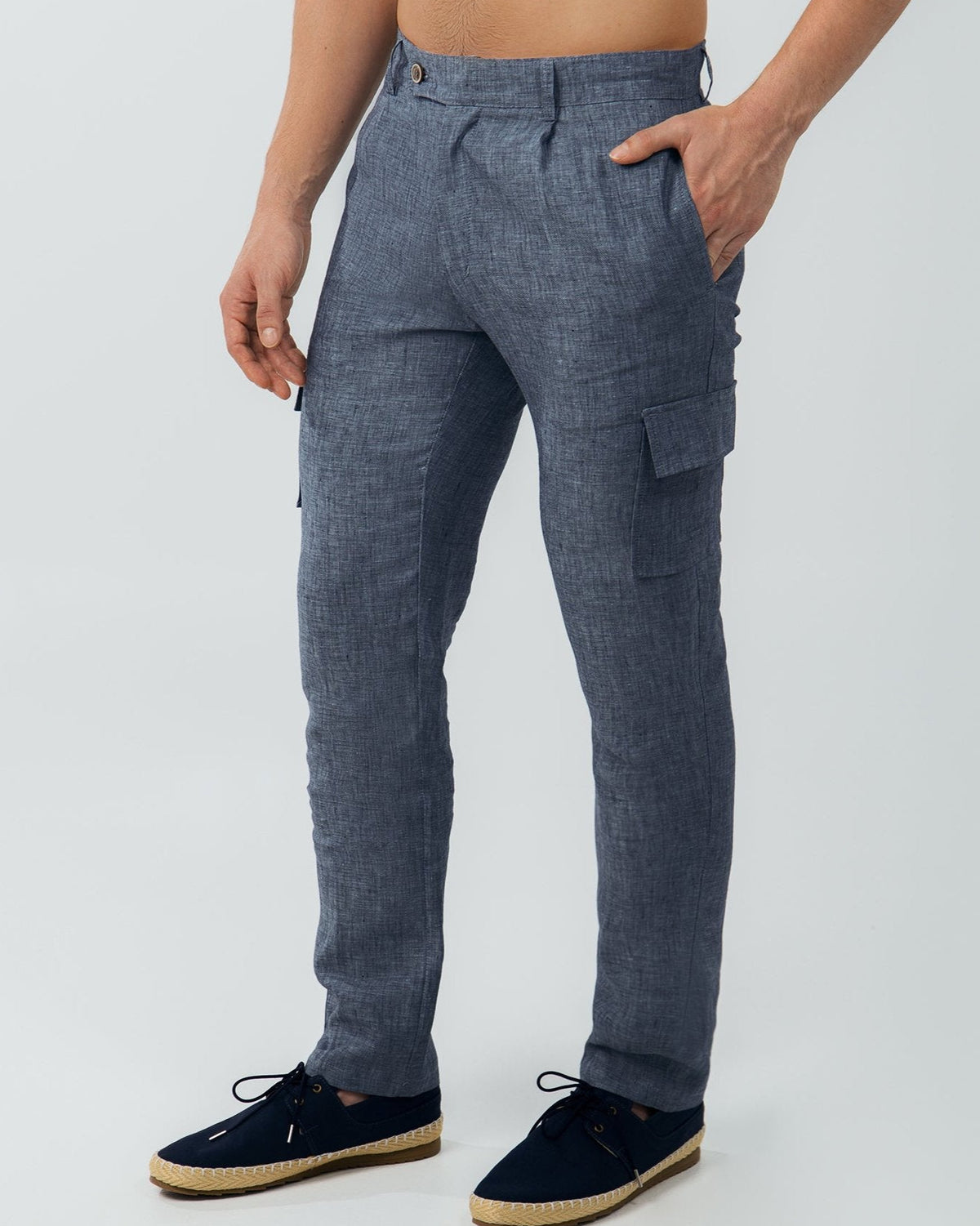 Pantalón Cargo 100% Lino European Flax