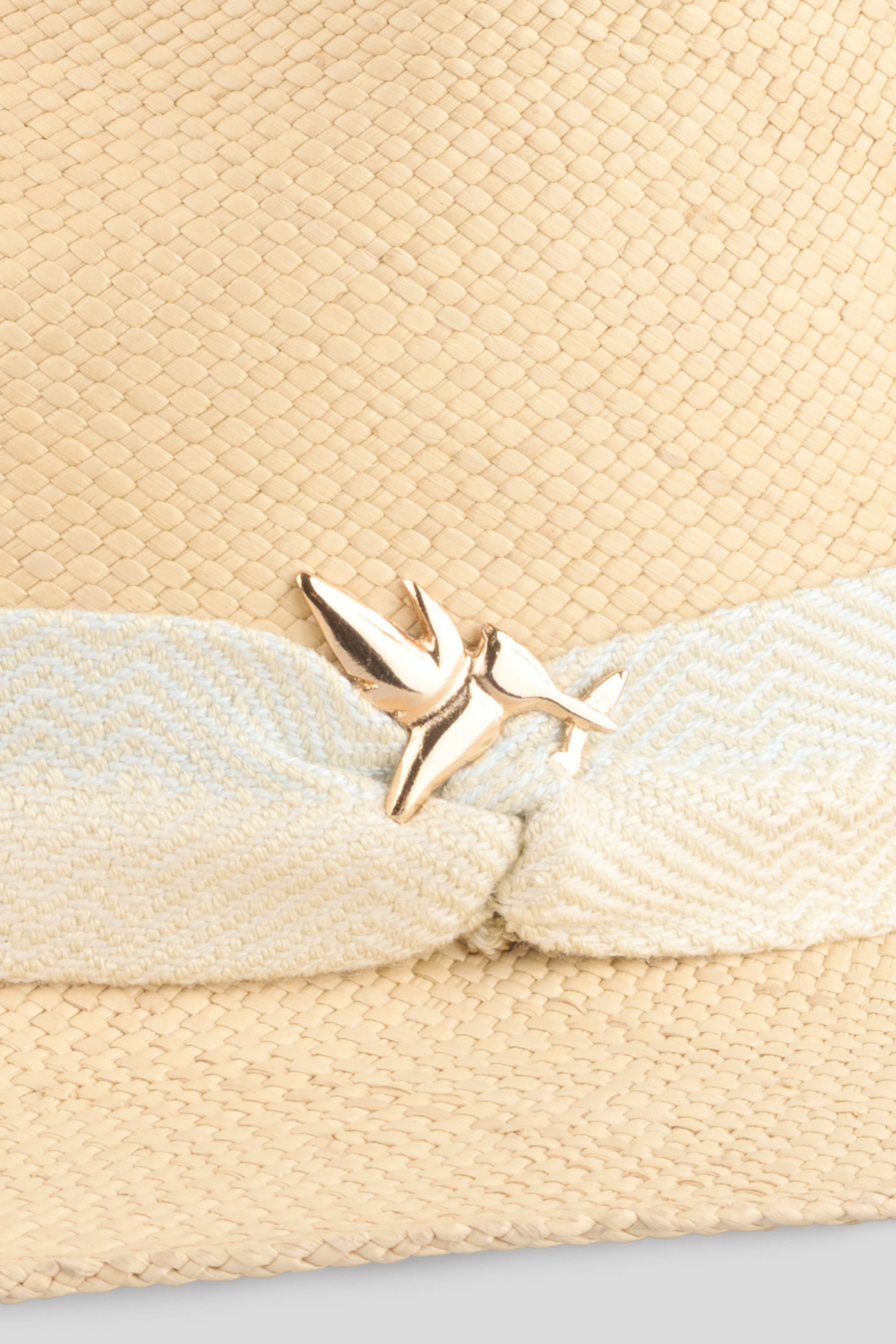 Sombreros Crema Fino Cinta Grecia Herraje MP