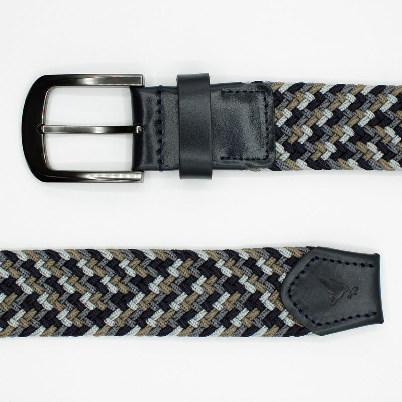 Cinturón Elástico Con Detalle En Cuero 3.8 CM