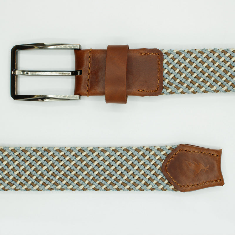 Cinturón Elástico Con Detalle En Cuero 3.5 CM