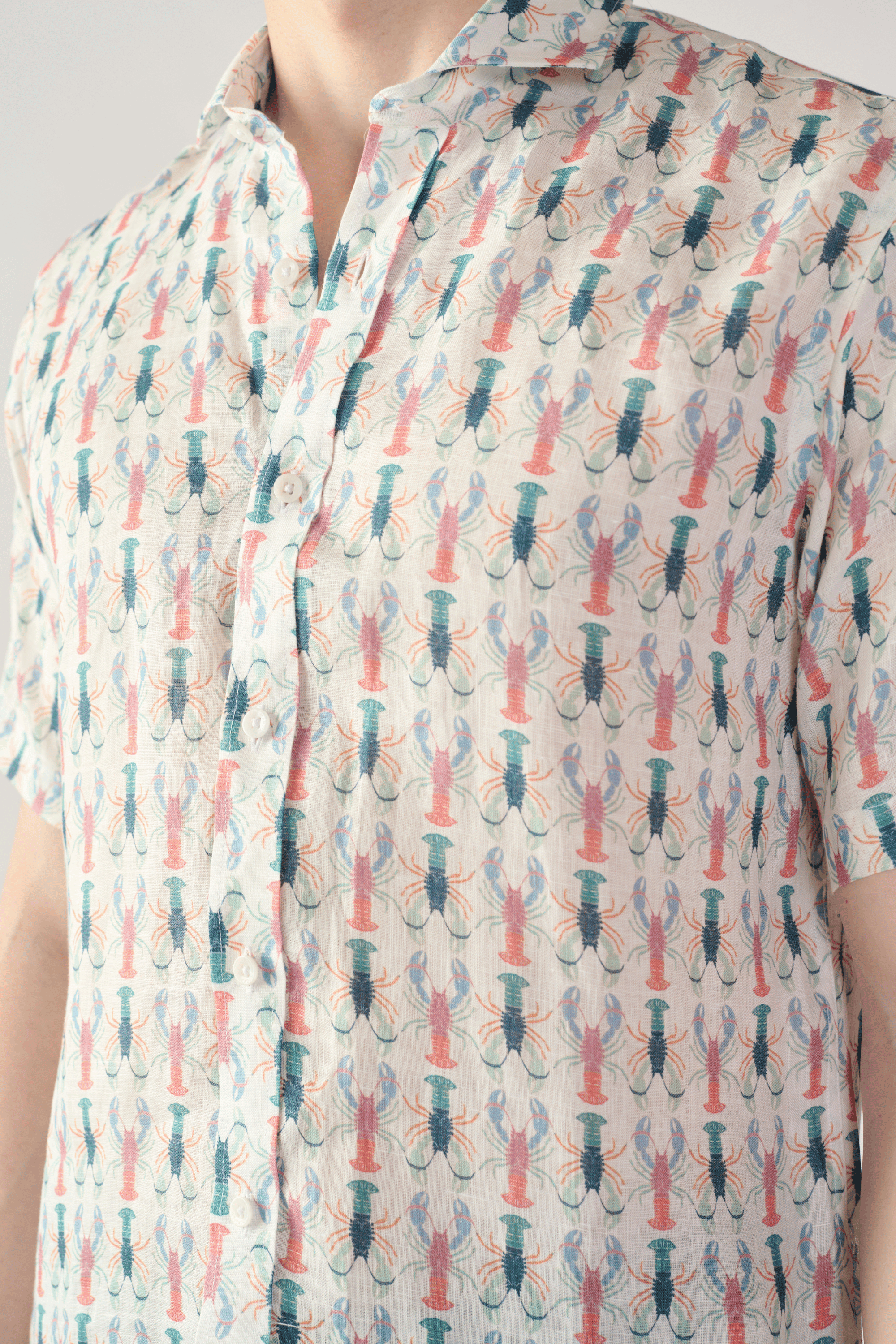 Camisa Colorfull Lobster  Manga Corta