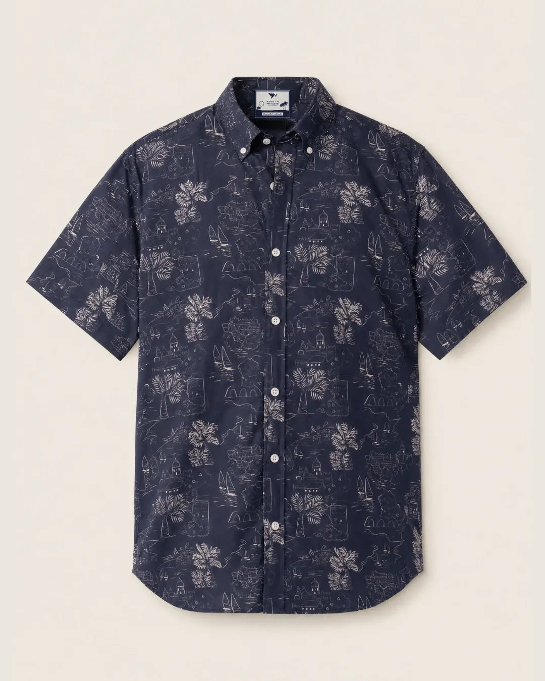 Camisa Button Down Caribbean Fields