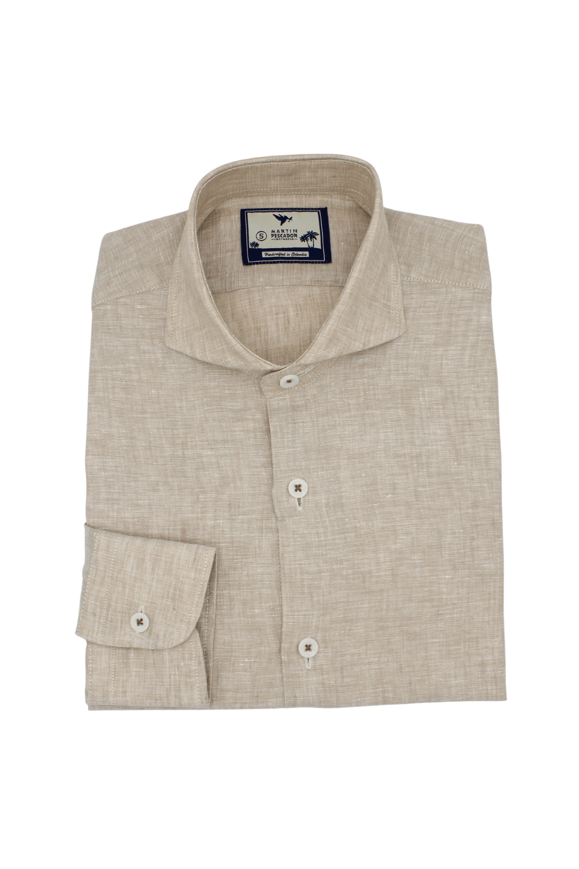 Camisas Clean Finish Jaspe Classic Fit- European Flax