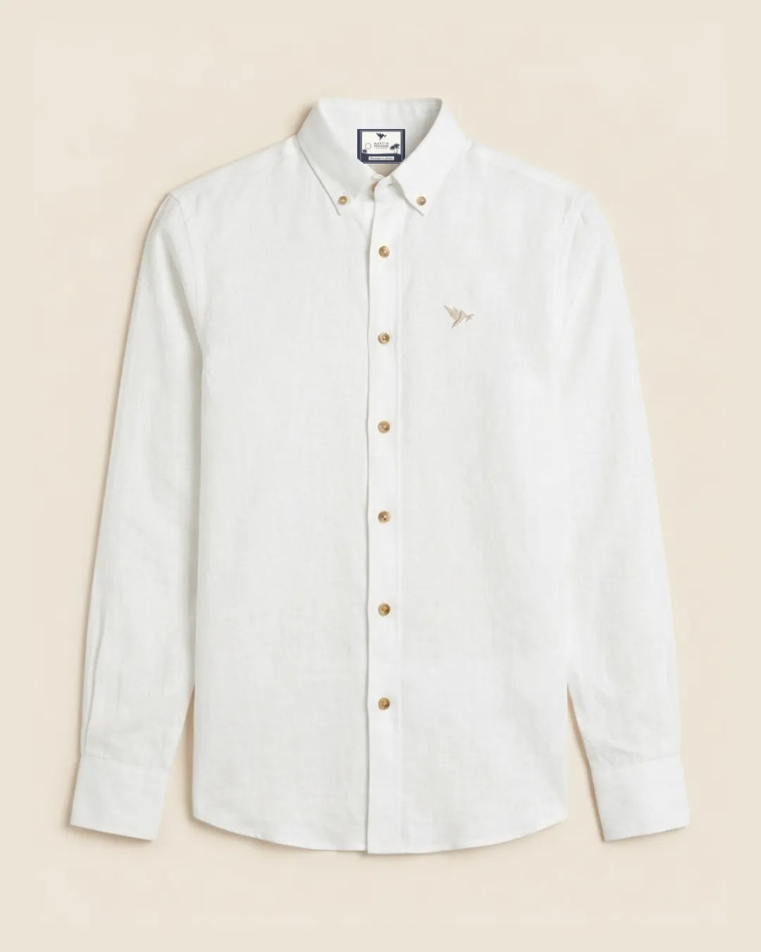 Camisas 100% Lino Cuello Button Down