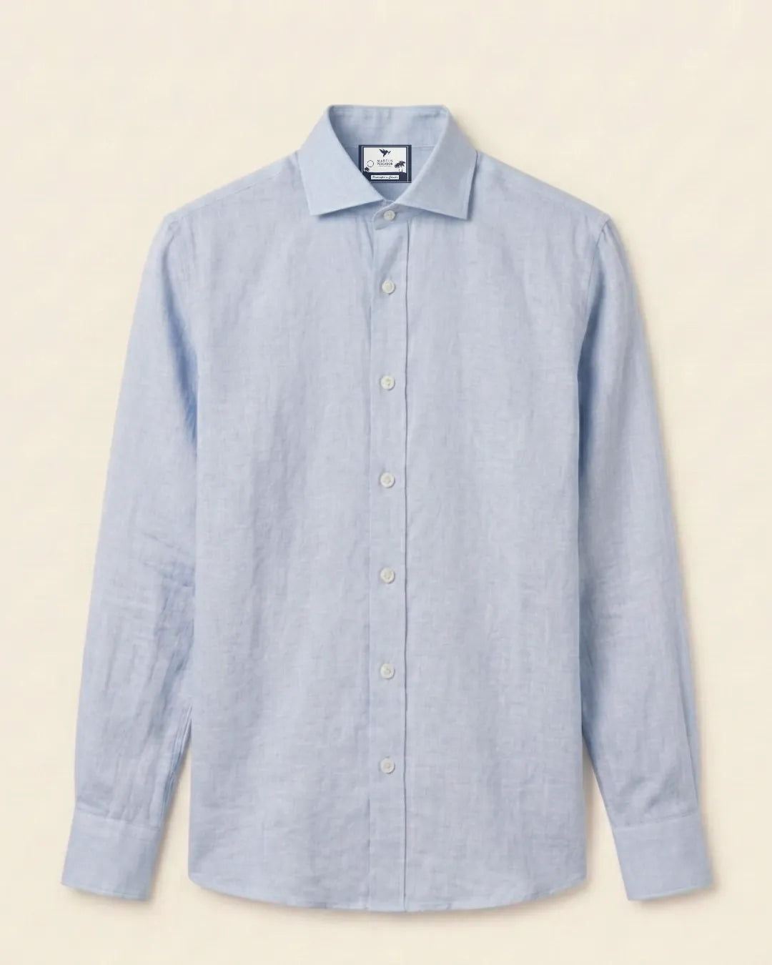 Camisas 100% Lino Cuello Francés Jaspeada - European Flax