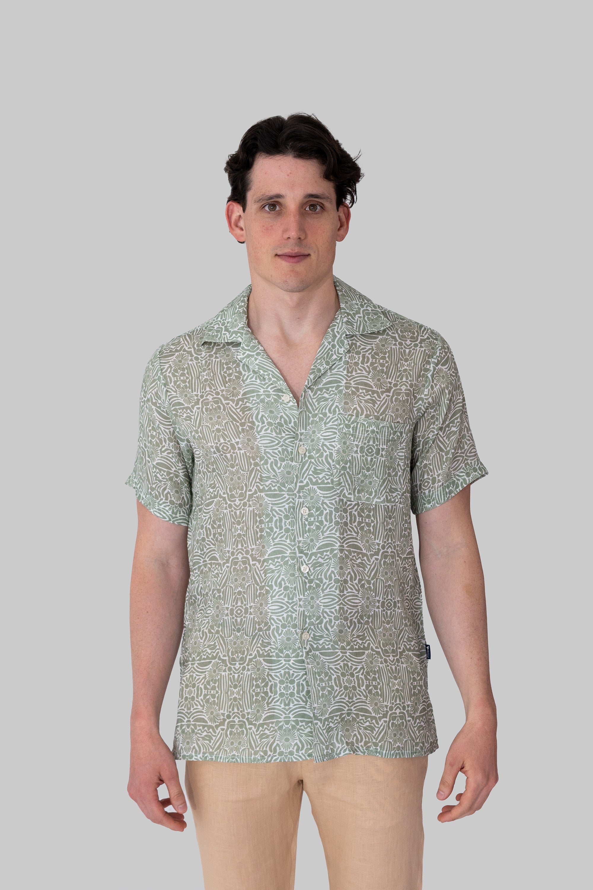 Camisas Cubanas Estampada Lavania