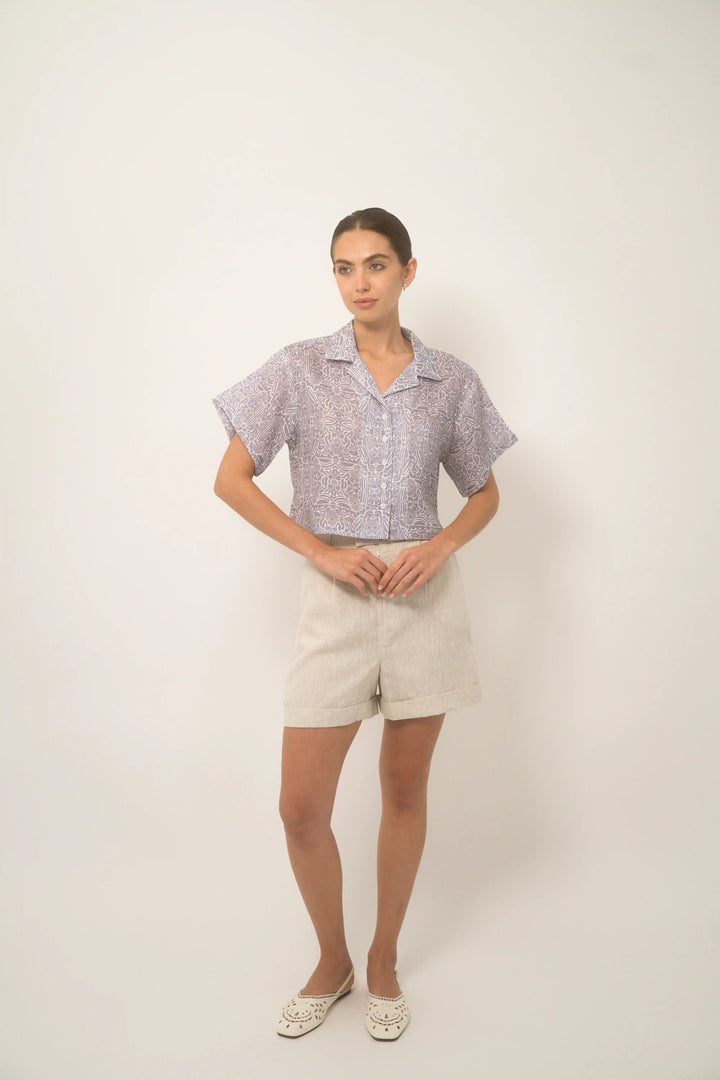 Cuban Shirt Women Lino