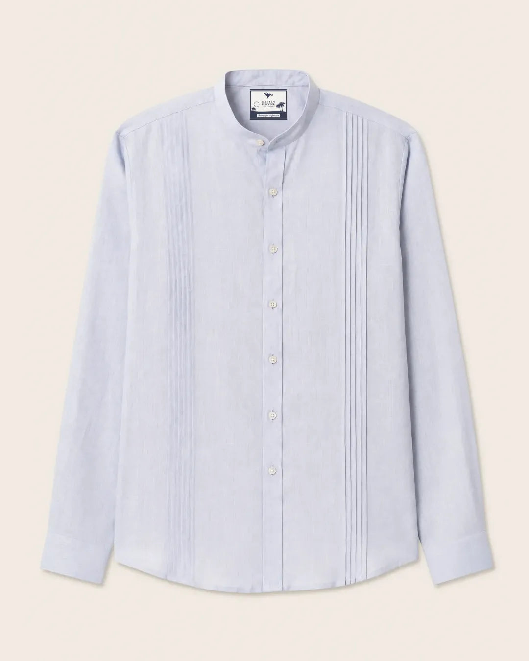 Guayabera 100% Lino Cuello Nerú