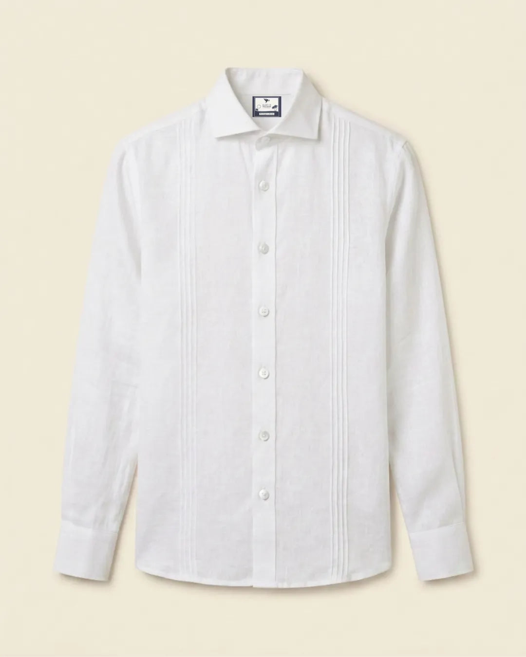 Guayabera 100% Lino Cuello Francés