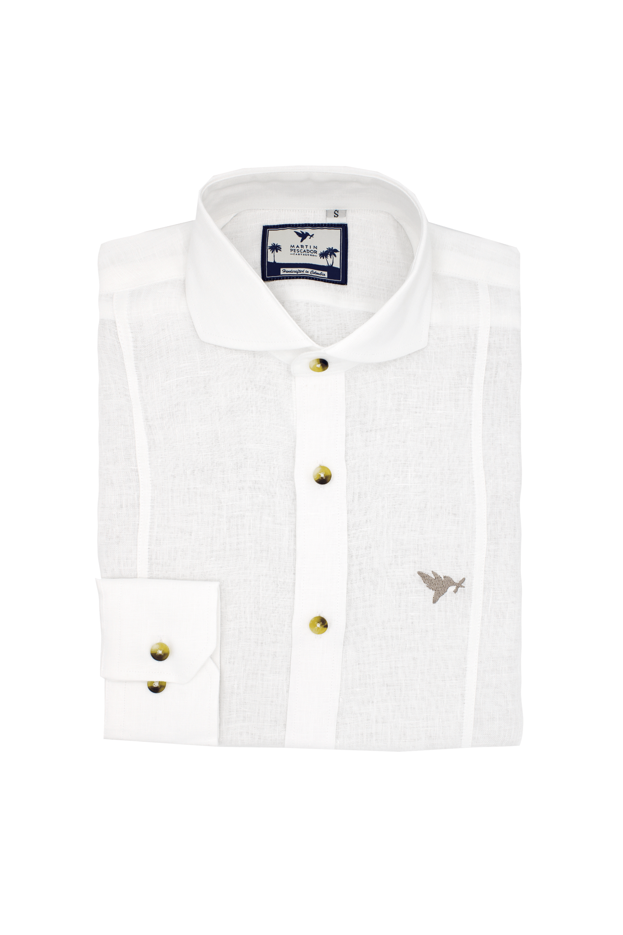 Camisas 100% Lino Cuello Italiano