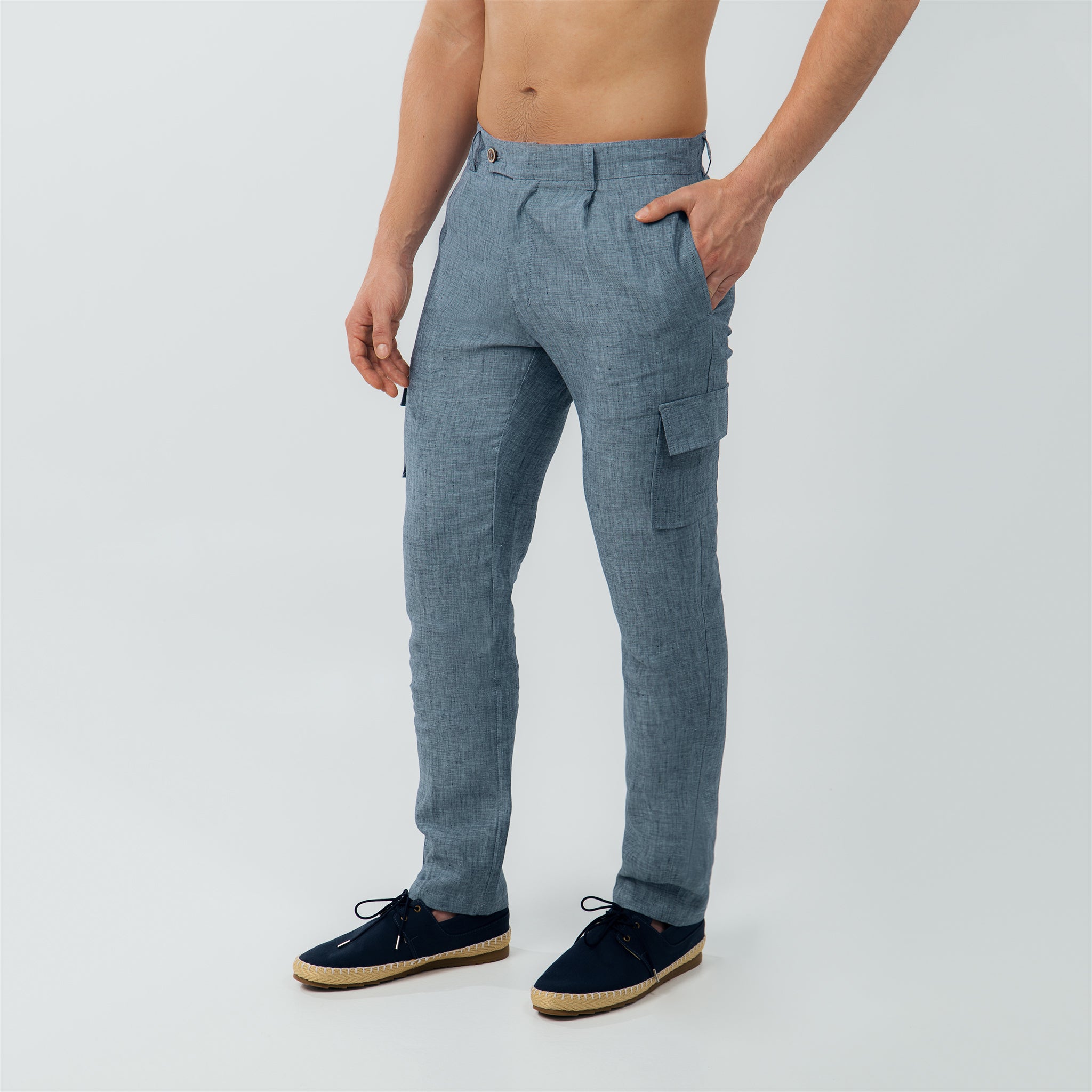 Pantalón Cargo 100% Lino - European Flax