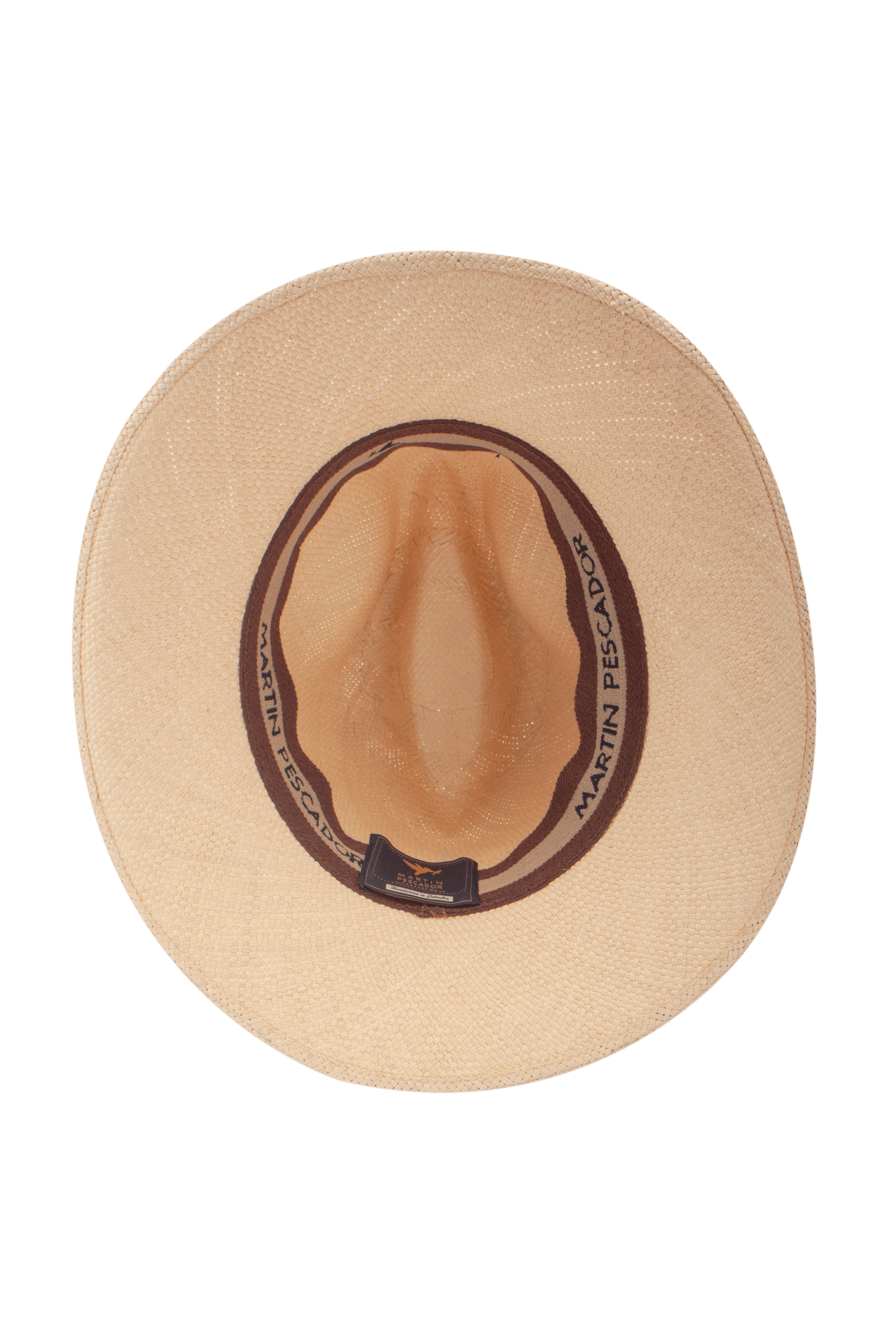 Sombreros Crema Fino Cinta Compuesta Herraje Moneda