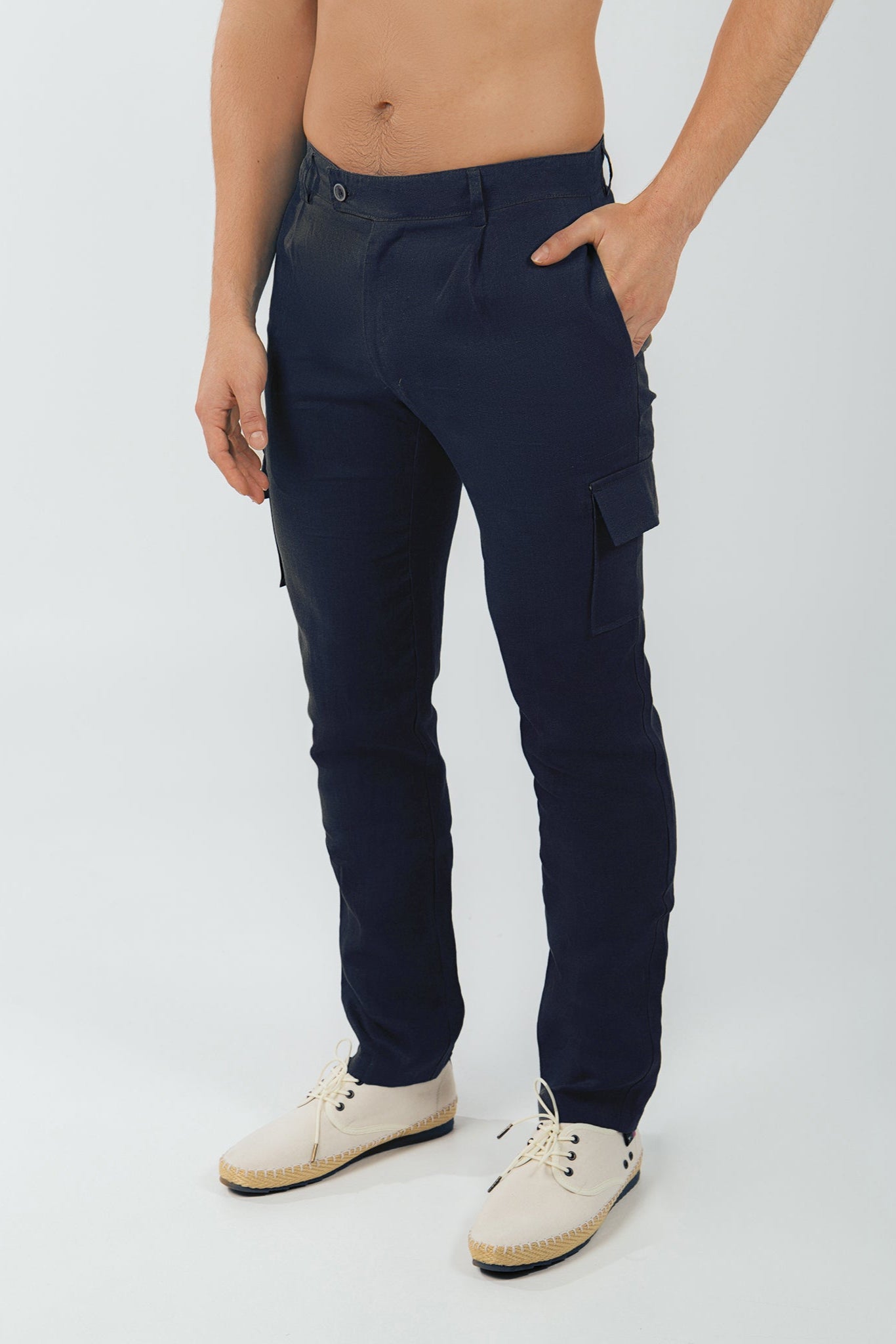 Pantalón Cargo 100% Lino - European Flax