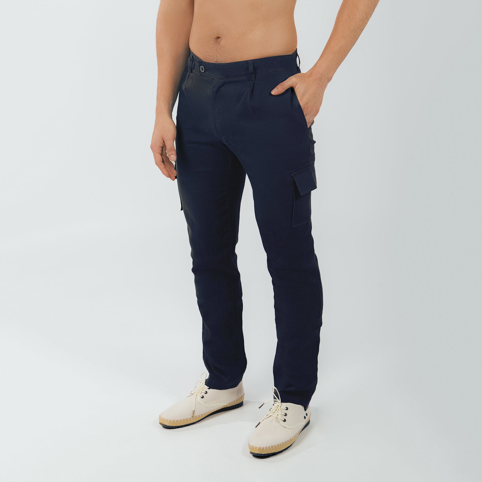 Pantalón Cargo 100% Lino - European Flax