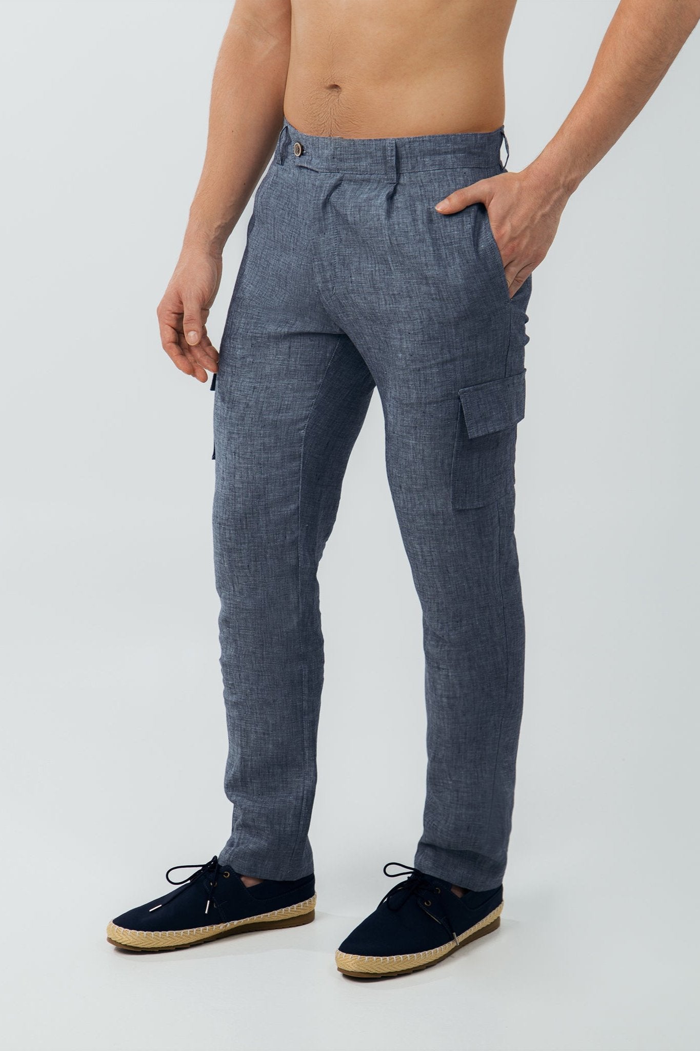 Pantalón Cargo 100% Lino - European Flax