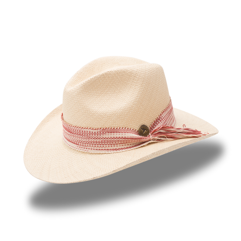 Sombreros Crema Fino Cinta Degrade Campania Herraje Moneda