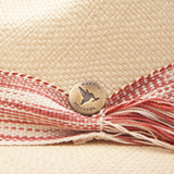 Sombreros Crema Fino Cinta Degrade Campania Herraje Moneda