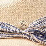 Sombreros Crema Fino Cinta Degrade Calabria Herraje Moneda