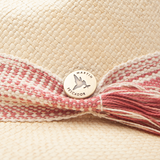 Sombreros Crema Fino Cinta Degrade Calabria Herraje Moneda