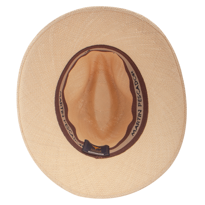 Sombreros Crema Fino Borde Tejido Herraje MP