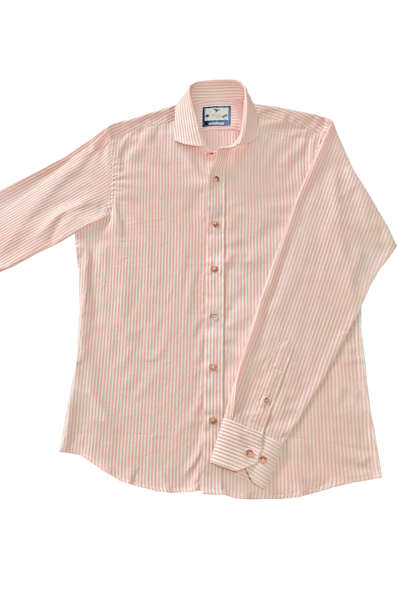 Camisas 100% Algodón Cuello Italiano - Outlet